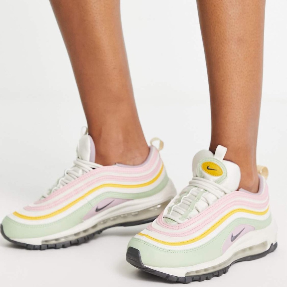 Nike women’s Air Max 97 Multi Pastel Sneakers. Rare. Size 8.5. Great condition